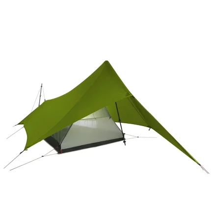 Ultralight Camping Tent 20D Nylon Both Sides Silicon shelter tarp 1 Person 3 Season  Rain Fly Tent Tarp