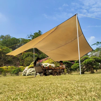 Waterproof Sunshade: Octagonal Tarp for Beach and Tourist Use